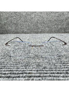 Ottoto Eyeglasses Rimless Copper Brown FRAMES ONLY 17-145 Minimalist